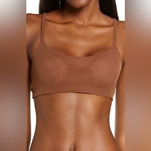 SKIMS Scoop Neck Mesh Bralette in Jasper NEW